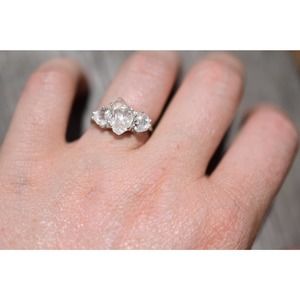 Engagement rings, raw diamond ring, raw stone ring, alternative engageme…